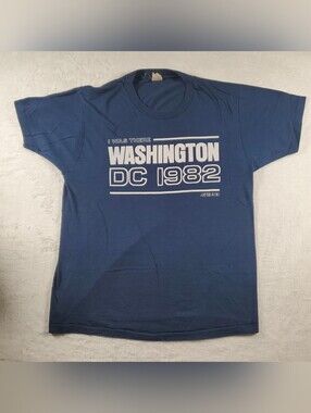 Vtg 1982 SCREEN STARS Washington DC T-shirt Made In USA Single-Stitch Med READ